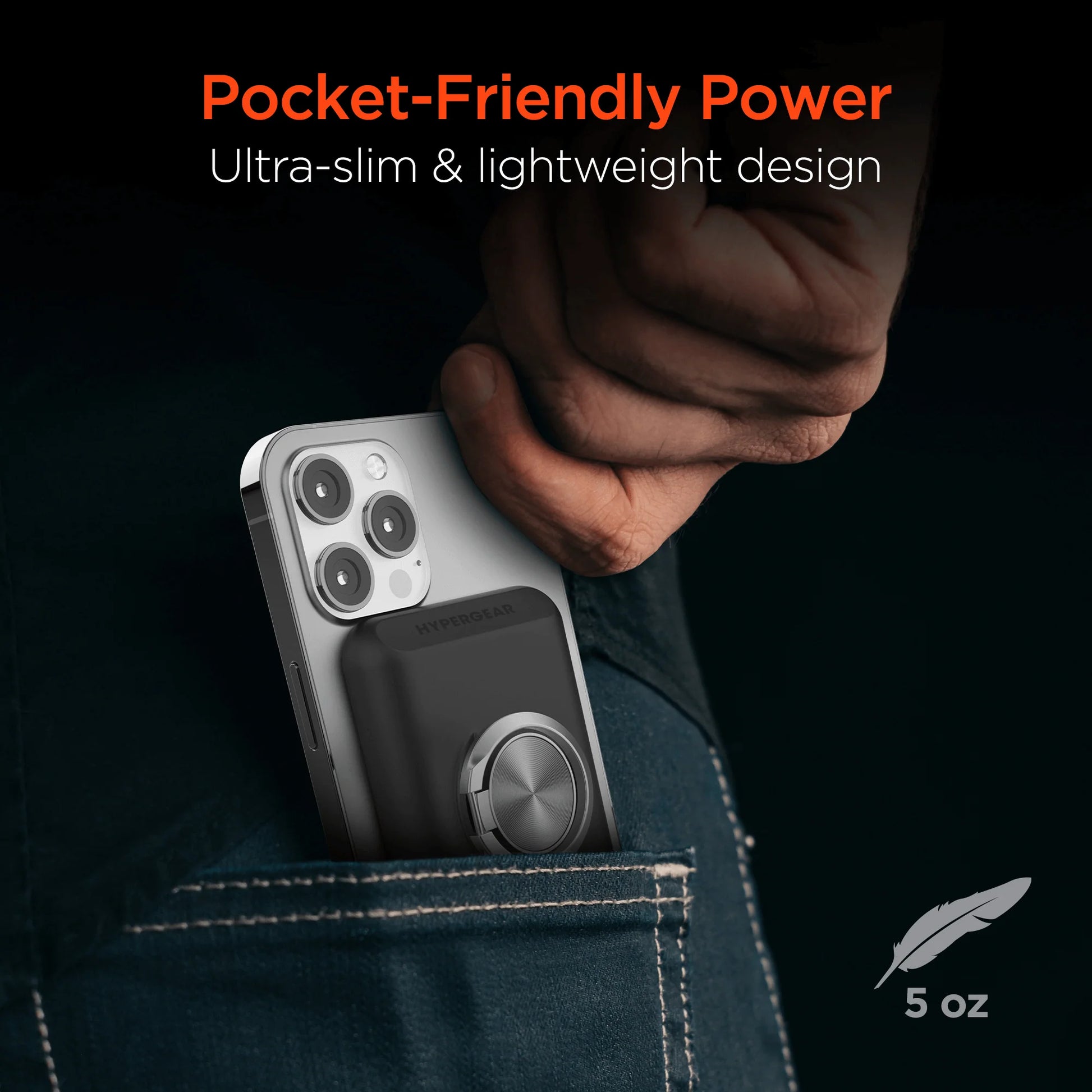 Hypergear 5000Mah Magnetic Wireless Power Bank