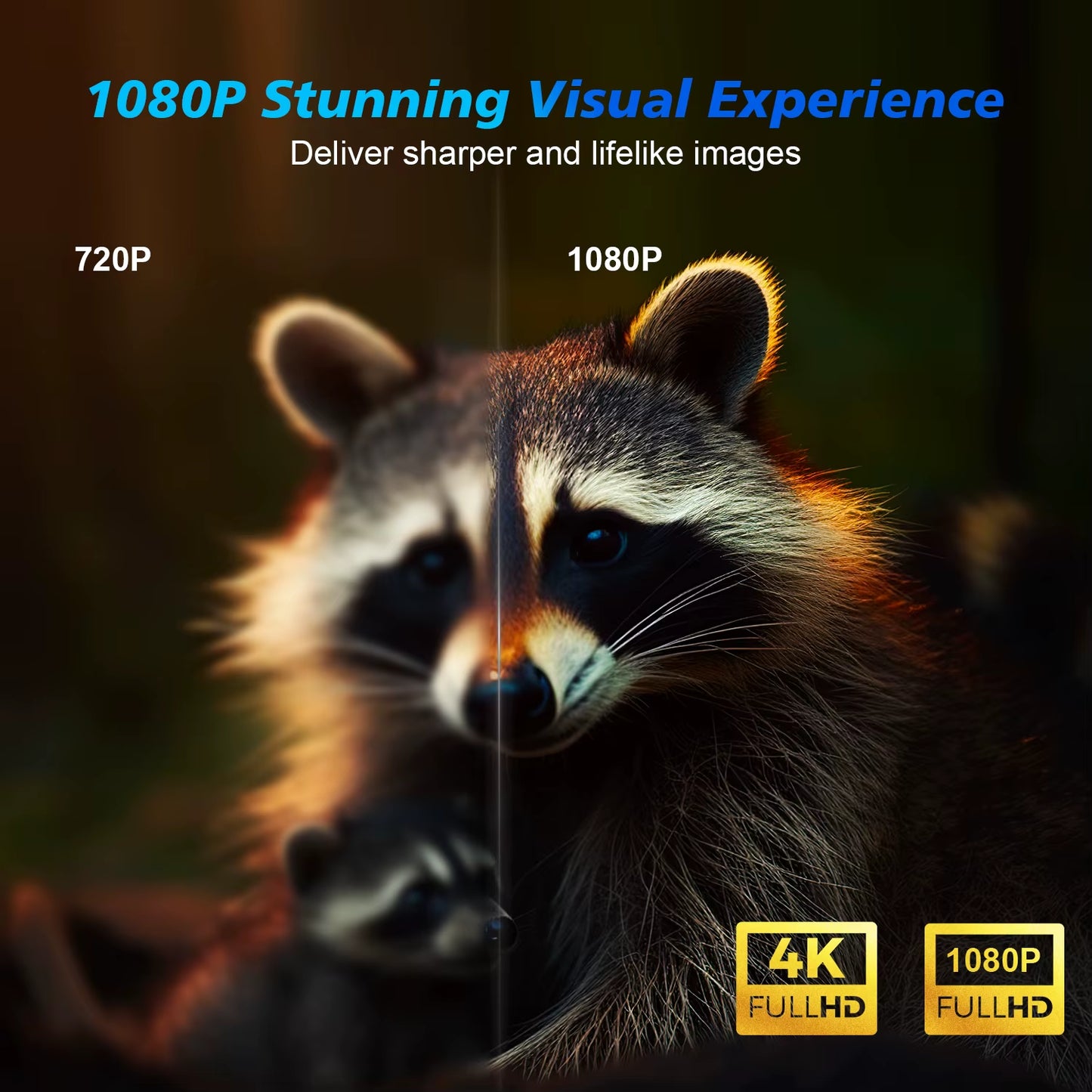 Experience Home Cinema Like Never Before: Android 11 4K Smart Projector with 580ANSI Brightness, Full HD 1920x1080P, Wifi6, BT5.0, and Voice Control