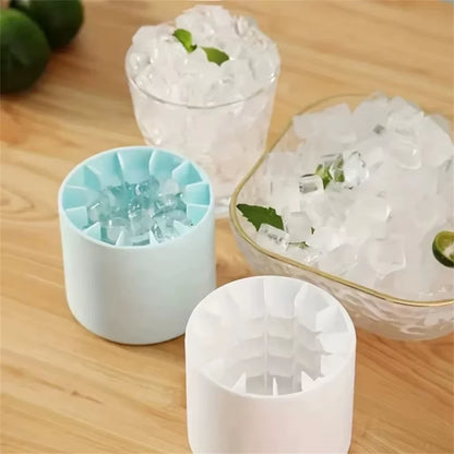 Food-Grade Silicone Cylinder Ice Cube Mold - Perfect for Homemade Ice Storage and Refreshing Drinks!
