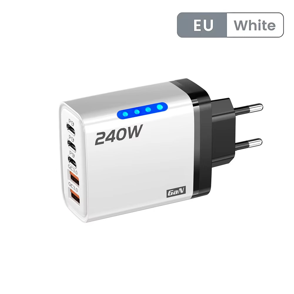 Revolutionize Your Charging Experience with the 5-Port USB C PD Quick Charge Adapter – Fast Charging for iPhone, Samsung, Xiaomi & More!