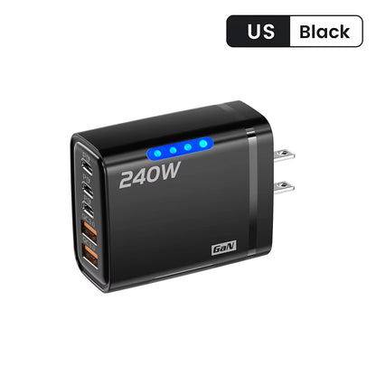 Revolutionize Your Charging Experience with the 5-Port USB C PD Quick Charge Adapter – Fast Charging for iPhone, Samsung, Xiaomi & More!