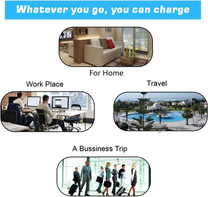 4-Pack USB Wall Charger with Dual Ports - 2.1A Power Adapter for iPhone, Galaxy, Android & More!