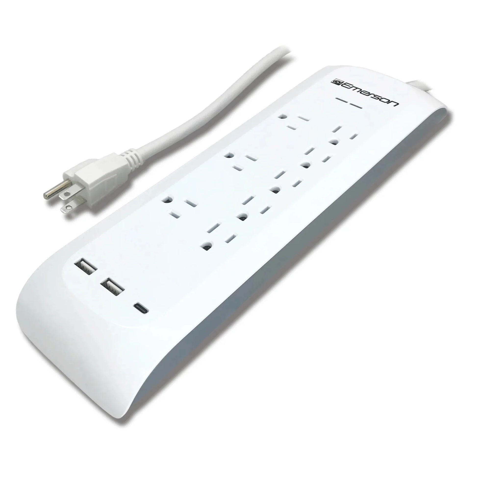 Emerson 11-in-1 Surge Protector and Charging Station - Ultimate Power Solution!
