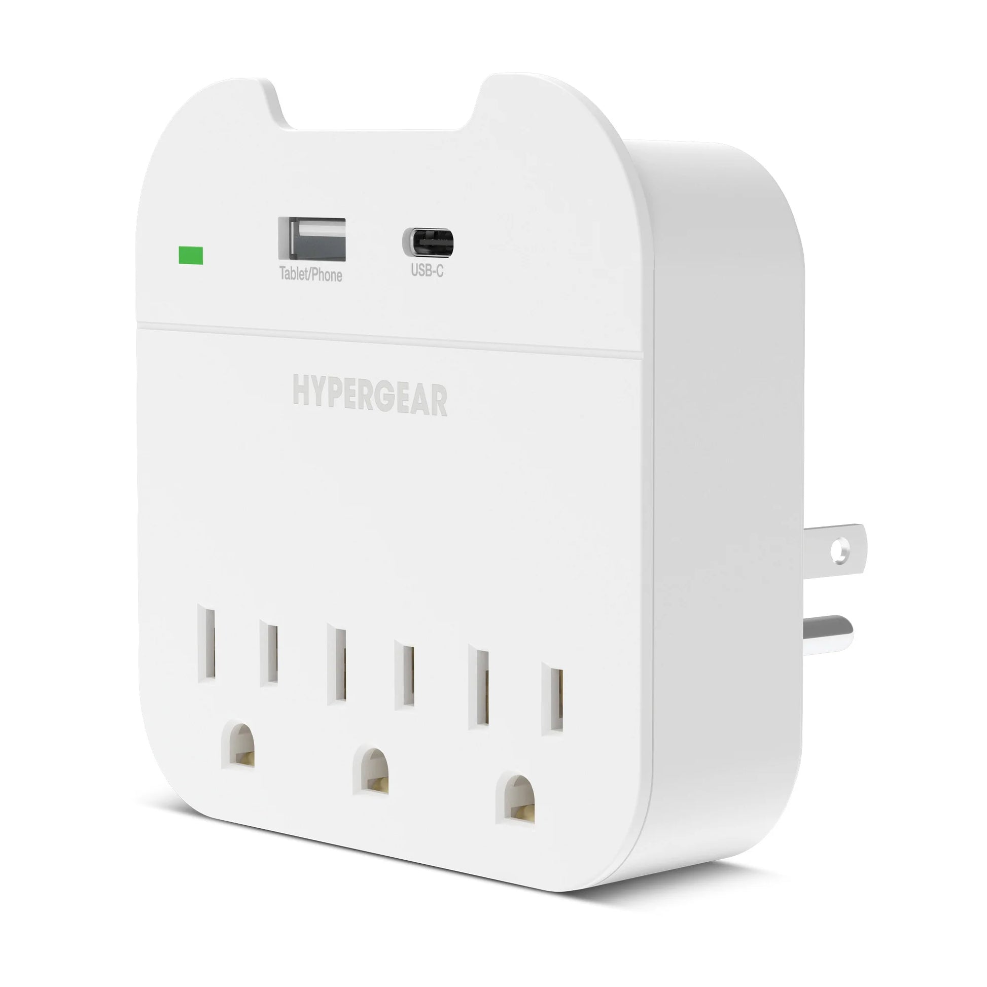 Hypergear Power Strip Wall Adapter with 3 Outlets - Ultimate Charging Solution