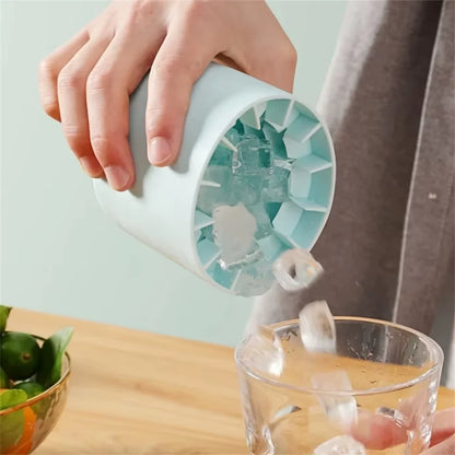Food-Grade Silicone Cylinder Ice Cube Mold - Perfect for Homemade Ice Storage and Refreshing Drinks!
