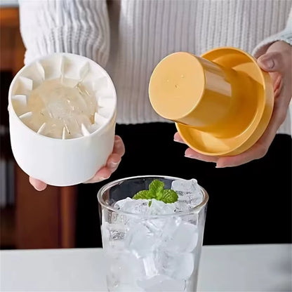Food-Grade Silicone Cylinder Ice Cube Mold - Perfect for Homemade Ice Storage and Refreshing Drinks!