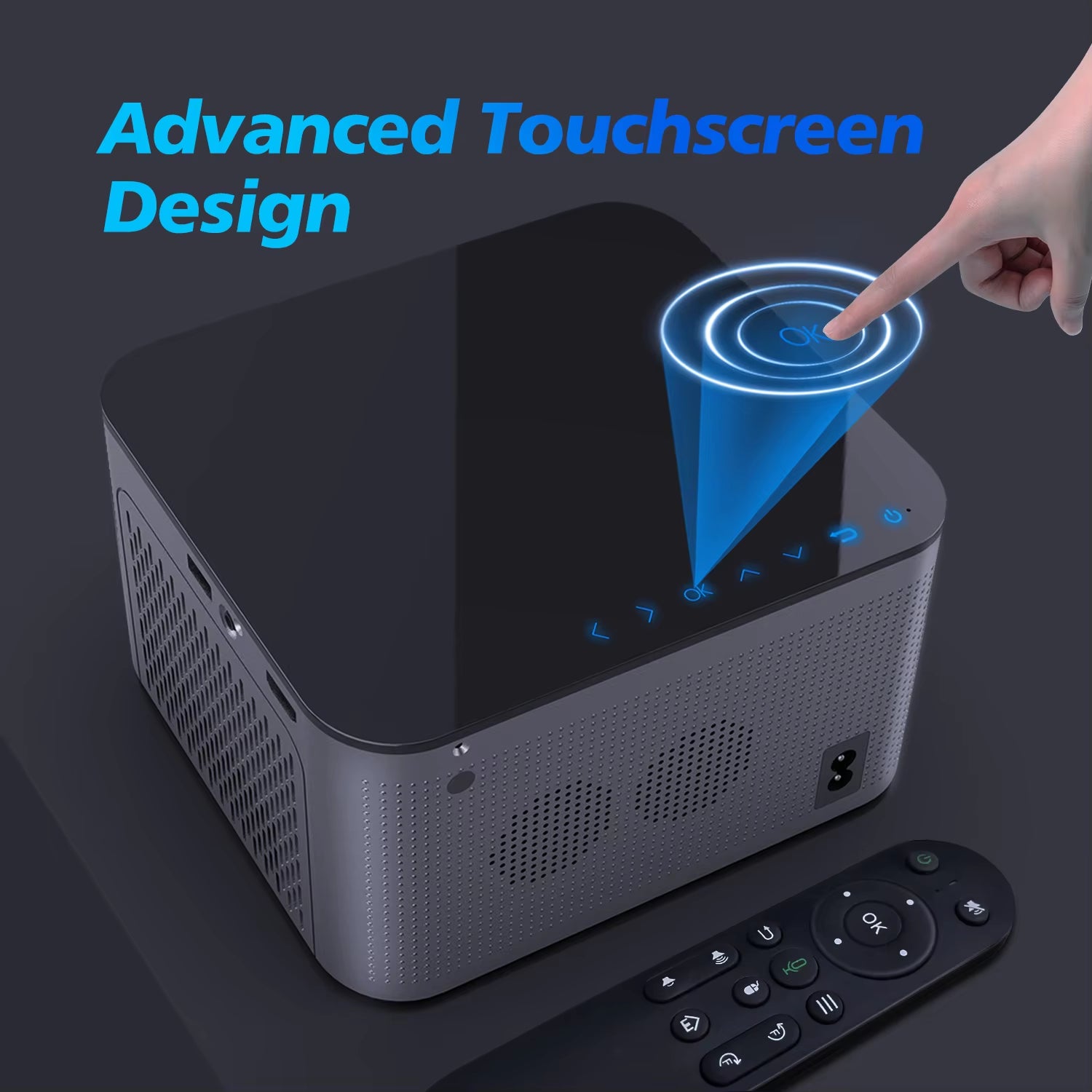 Experience Home Cinema Like Never Before: Android 11 4K Smart Projector with 580ANSI Brightness, Full HD 1920x1080P, Wifi6, BT5.0, and Voice Control