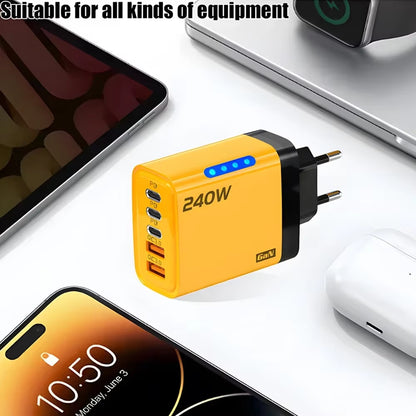 Revolutionize Your Charging Experience with the 5-Port USB C PD Quick Charge Adapter – Fast Charging for iPhone, Samsung, Xiaomi & More!